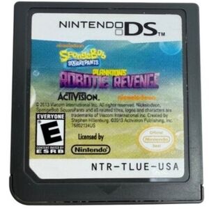 Nintendo DS SpongeBob SquarePants Video Game Planktons Robotic Revenge RARE